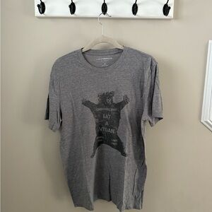 Lucky Brand Charcoal Bear Graphic Tee
